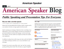 Tablet Screenshot of americanspeakerforum.wordpress.com