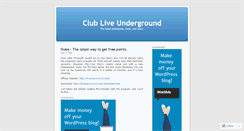 Desktop Screenshot of clublive.wordpress.com