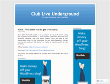 Tablet Screenshot of clublive.wordpress.com