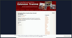 Desktop Screenshot of extensiontraining.wordpress.com