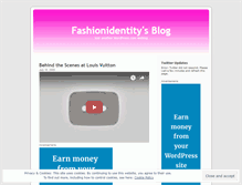 Tablet Screenshot of fashionidentity.wordpress.com