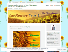 Tablet Screenshot of msclaudineyear1sunflowers.wordpress.com
