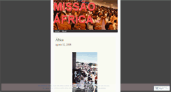 Desktop Screenshot of missaonaafrica.wordpress.com