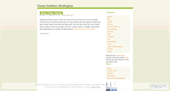 Desktop Screenshot of holdemstrategies.wordpress.com
