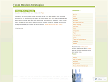 Tablet Screenshot of holdemstrategies.wordpress.com