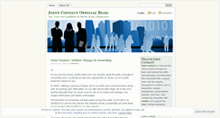 Desktop Screenshot of jointcontact.wordpress.com