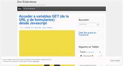 Desktop Screenshot of donestandares.wordpress.com