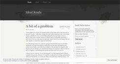 Desktop Screenshot of idealkoala.wordpress.com