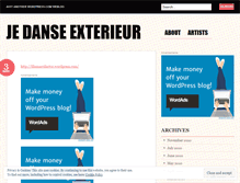 Tablet Screenshot of jedanseexterieur.wordpress.com