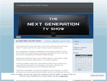 Tablet Screenshot of nextgenerationtvshow.wordpress.com