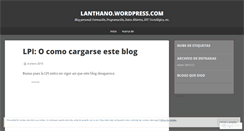 Desktop Screenshot of lanthano.wordpress.com