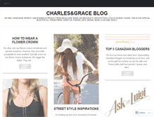Tablet Screenshot of charlesgraceblog.wordpress.com