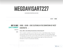 Tablet Screenshot of megdavisart227.wordpress.com