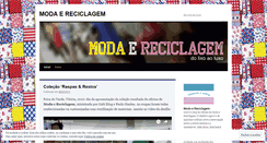 Desktop Screenshot of modaereciclagem.wordpress.com