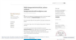 Desktop Screenshot of kompromisslostoll.wordpress.com