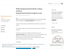 Tablet Screenshot of kompromisslostoll.wordpress.com