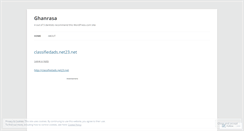 Desktop Screenshot of ghanrasa.wordpress.com
