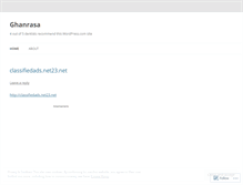 Tablet Screenshot of ghanrasa.wordpress.com