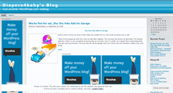Desktop Screenshot of diapers4baby.wordpress.com