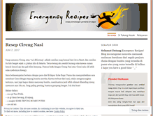 Tablet Screenshot of emergencyrecipes.wordpress.com