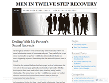 Tablet Screenshot of meninrecovery.wordpress.com