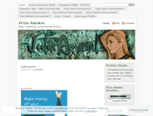 Tablet Screenshot of juliamaral.wordpress.com