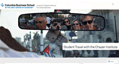 Desktop Screenshot of cbschazenstudenttravel.wordpress.com