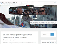 Tablet Screenshot of cbschazenstudenttravel.wordpress.com