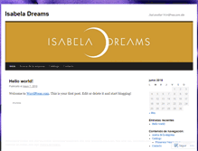 Tablet Screenshot of isabeladreams.wordpress.com