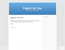 Tablet Screenshot of englishforfree.wordpress.com