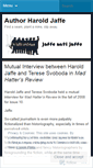 Mobile Screenshot of haroldjaffe.wordpress.com