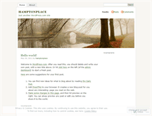 Tablet Screenshot of hamptonplace.wordpress.com