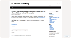 Desktop Screenshot of marketcanary.wordpress.com