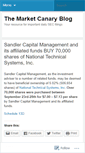 Mobile Screenshot of marketcanary.wordpress.com