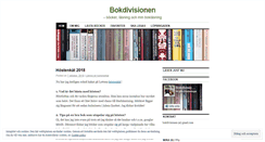 Desktop Screenshot of bokdivisionen.wordpress.com
