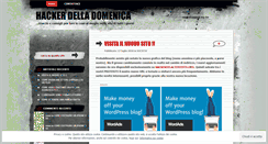 Desktop Screenshot of hackerdelladomenica.wordpress.com