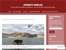 Tablet Screenshot of efenem.wordpress.com