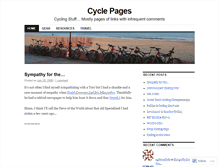 Tablet Screenshot of cyclepages.wordpress.com
