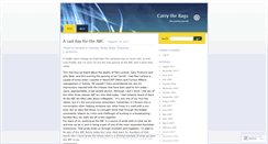 Desktop Screenshot of carrythebags.wordpress.com
