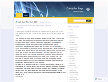 Tablet Screenshot of carrythebags.wordpress.com