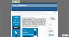 Desktop Screenshot of cookislandsguide.wordpress.com