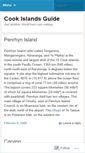 Mobile Screenshot of cookislandsguide.wordpress.com