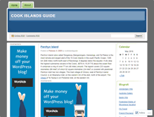 Tablet Screenshot of cookislandsguide.wordpress.com