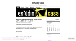 Desktop Screenshot of estudiocasa.wordpress.com