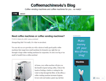 Tablet Screenshot of coffeemachines4u.wordpress.com