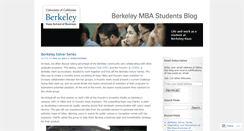 Desktop Screenshot of berkeleymbastudents.wordpress.com