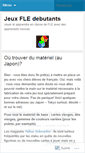 Mobile Screenshot of jeuxfledebutants.wordpress.com