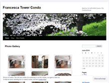 Tablet Screenshot of francescatower.wordpress.com