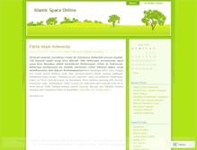 Tablet Screenshot of islamicspace.wordpress.com