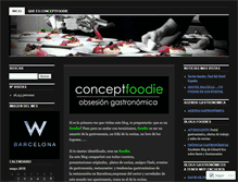 Tablet Screenshot of conceptfoodie.wordpress.com